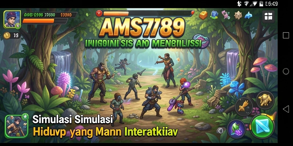 Tampilan gameplay mengasyikkan dalam AMS789 yang menampilkan interaksi karakter.