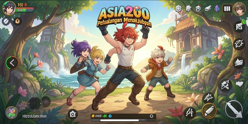 Gameplay seru dengan karakter anime yang menarik.