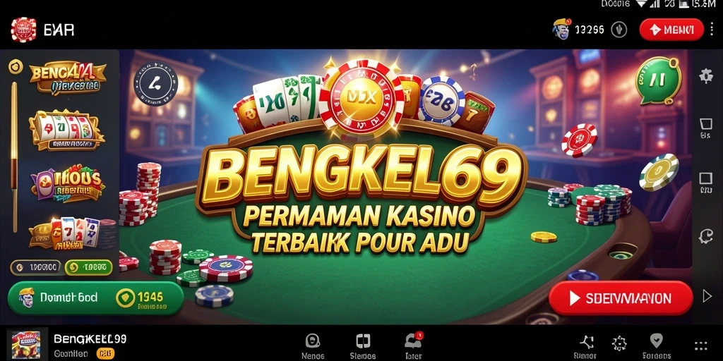 Gameplay Kasino yang mendebarkan di BENGKEL69 dengan grafis yang menakjubkan.
