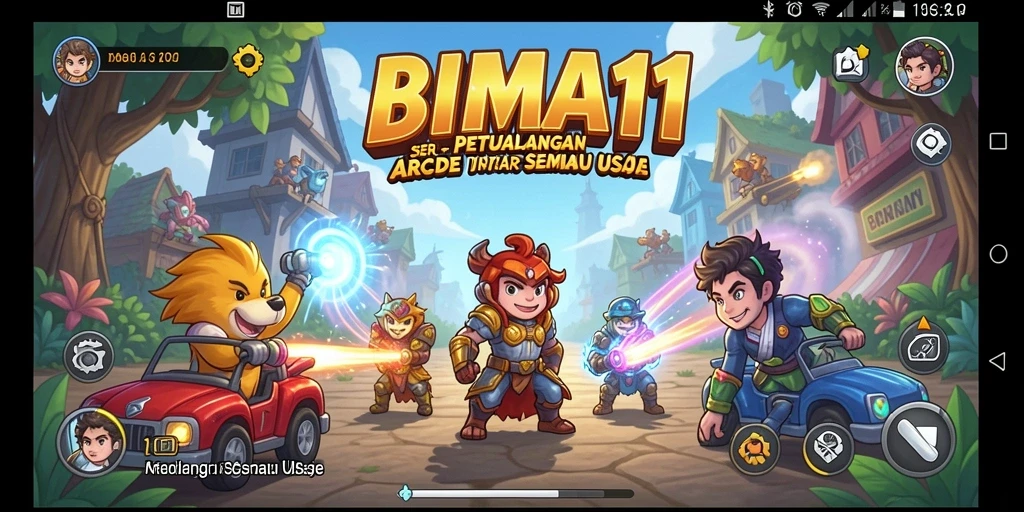 Screenshot gameplay BIMA11 menampilkan karakter dalam aksi seru di level menantang.