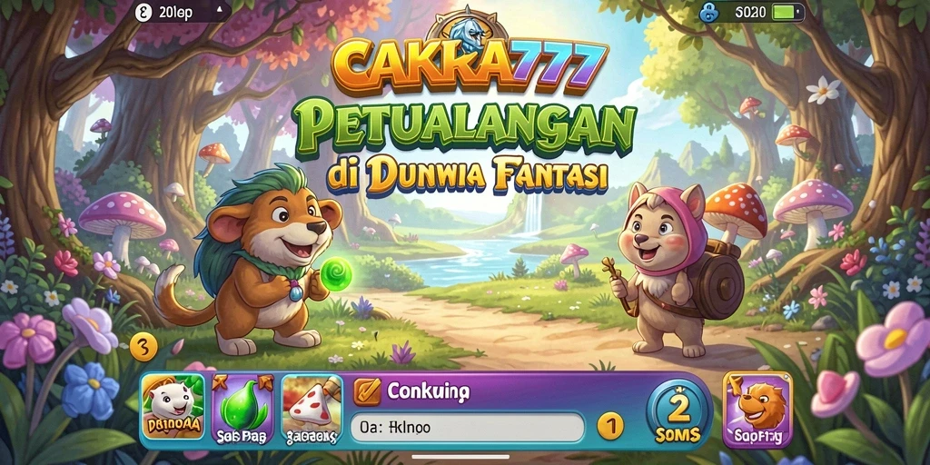 Screenshot utama CAKRA777 menampilkan aksi seru dalam petualangan.