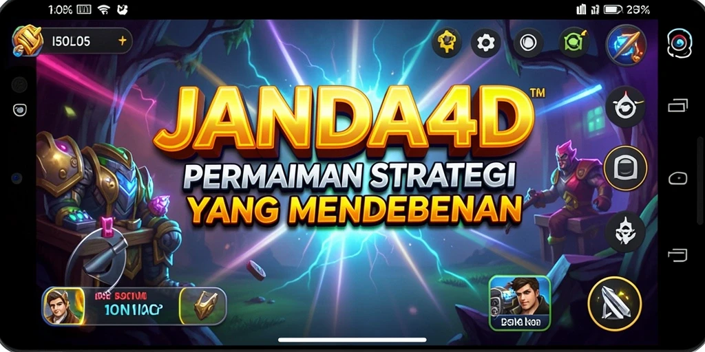 Tangkapan layar JANDA4D menampilkan aksi strategis yang intens.