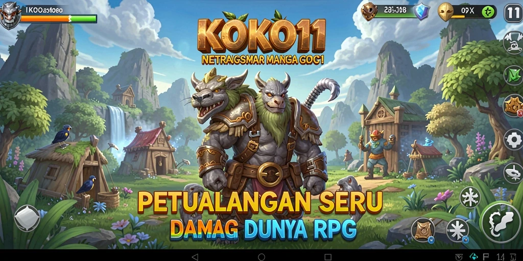 Tampilan gameplay RPG KOKO11 yang menarik dan penuh aksi.