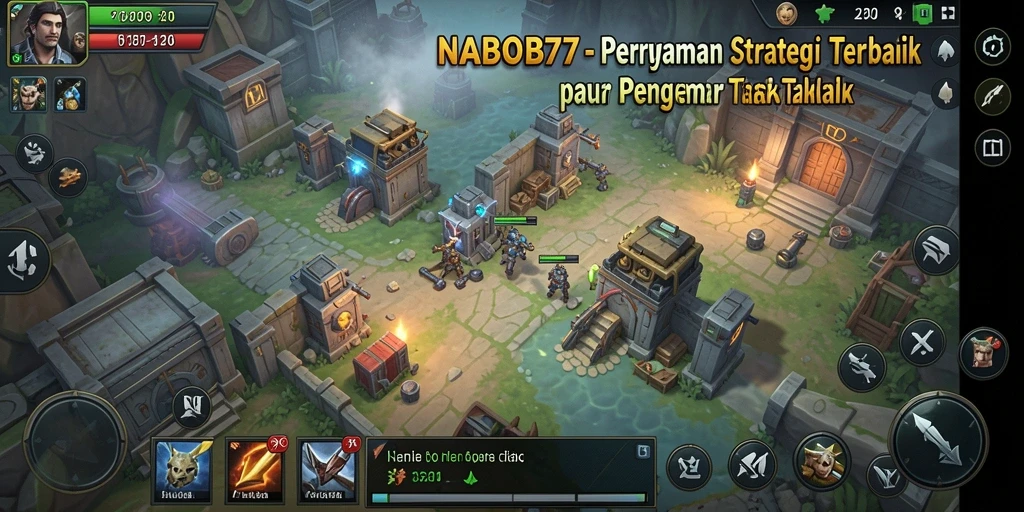 Tangkapan layar menunjukkan aksi strategis dalam NABOB77.
