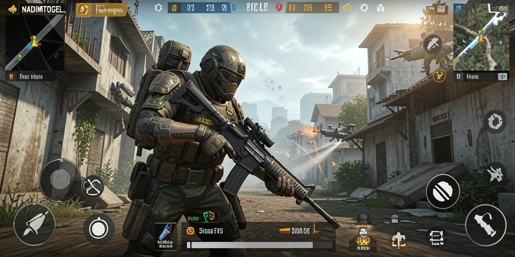 Tangkap momen seru dalam pertempuran FPS