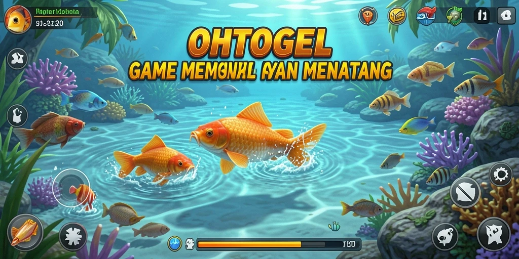 Tampak gameplay memancing yang seru dan menantang di OHTOGEL.