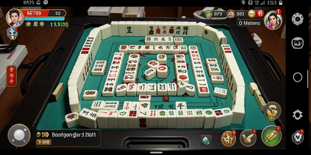 Tampilan gameplay menyenangkan dalam permainan Mahjong RR789.