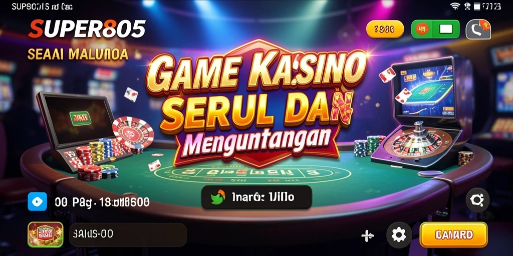 Tangkapan layar SUPER805 menampilkan gameplay kasino yang menarik dan seru.