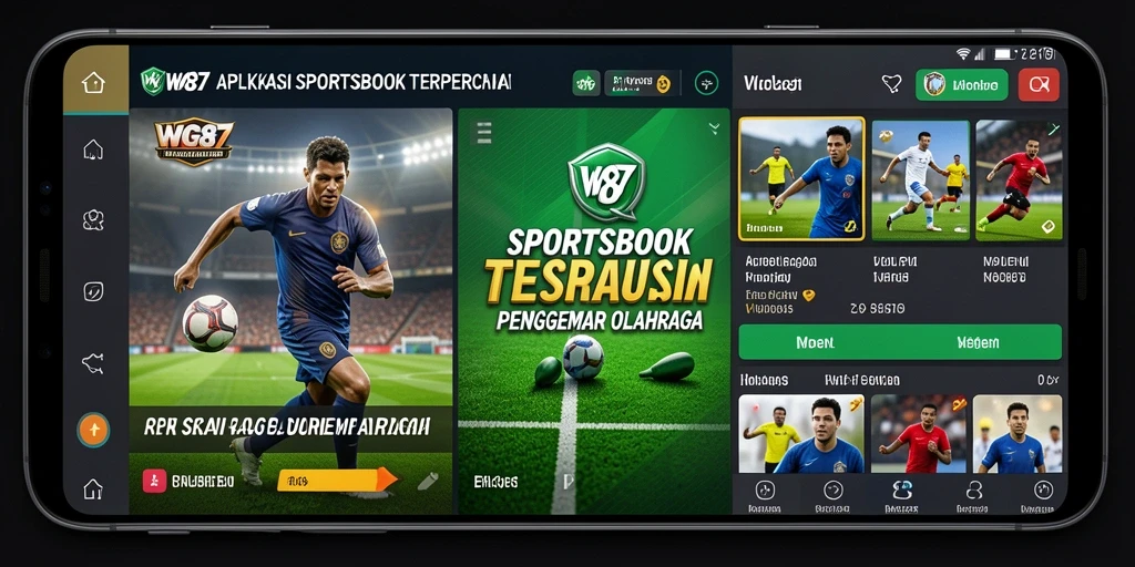 Screenshot gameplay Sportsbook WG87 menampilkan taruhan olahraga yang menarik.