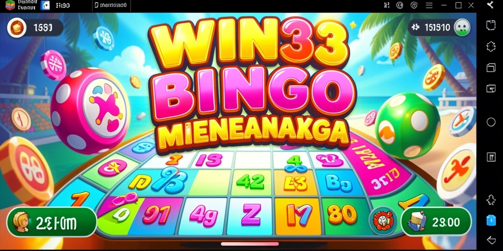 Tampilan gameplay Bingo yang menarik dan penuh warna.