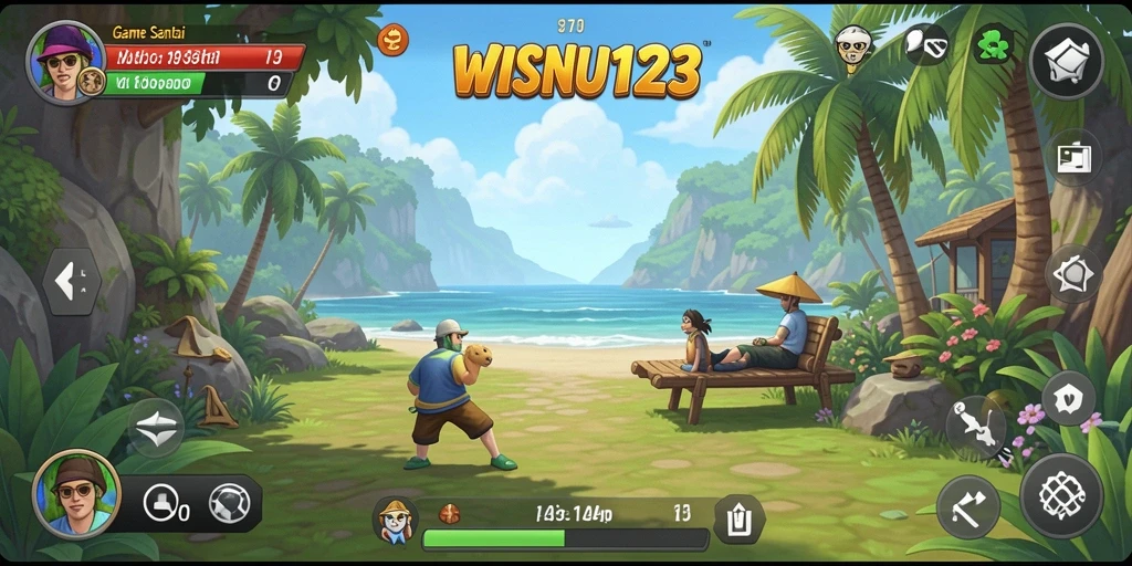 Tampilan gameplay WISNU123 yang menyenangkan dan penuh warna.