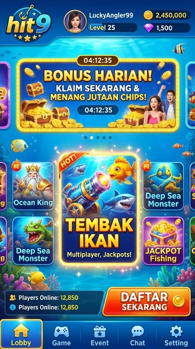 Tampilan sederhana aplikasi hit9 untuk akses mudah.
